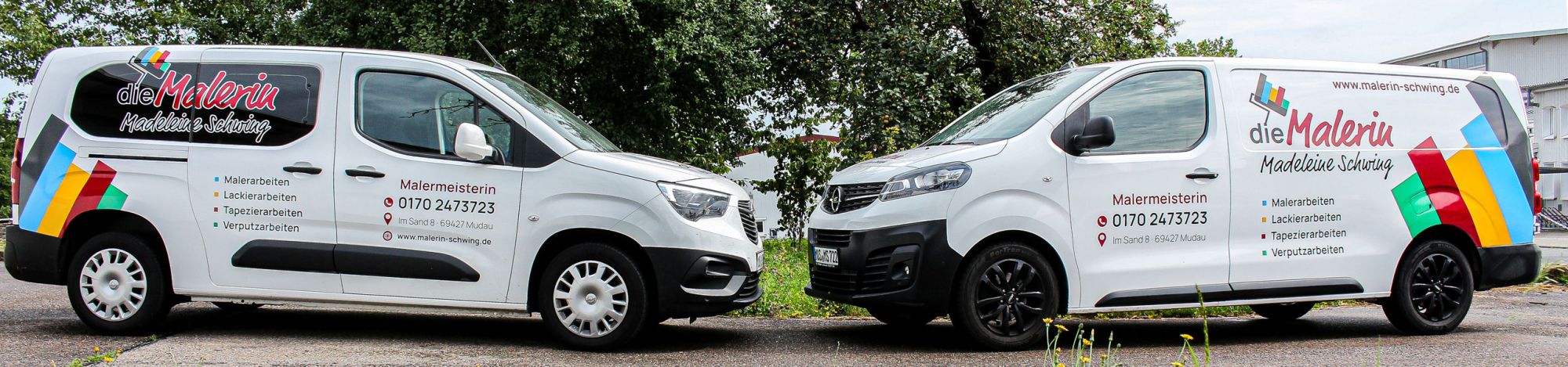 Firmenwagen des Malerbetrieb Schwing